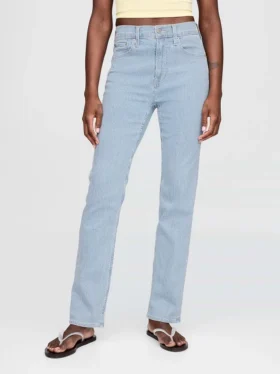 High-Rise-Jeans im 90er-Jahre-Stil mit schmalem, geradem Schnitt