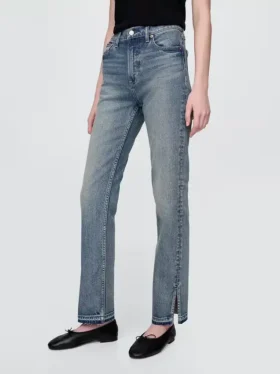 High-Rise-Jeans im 90er-Jahre-Stil mit schmalem, geradem Schnitt