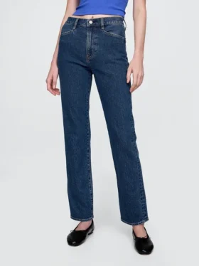 High-Rise-Jeans im 90er-Jahre-Stil mit schmalem, geradem Schnitt