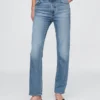 High-Rise-Jeans im 90er-Jahre-Stil mit schmalem, geradem Schnitt