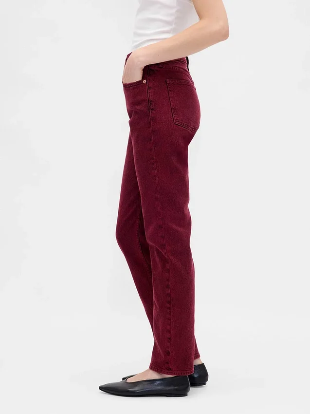 High-Rise-Jeans im 90er-Jahre-Stil mit schmalem, geradem Schnitt