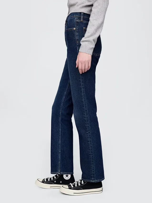 High-Rise-Jeans im 90er-Jahre-Stil mit schmalem, geradem Schnitt