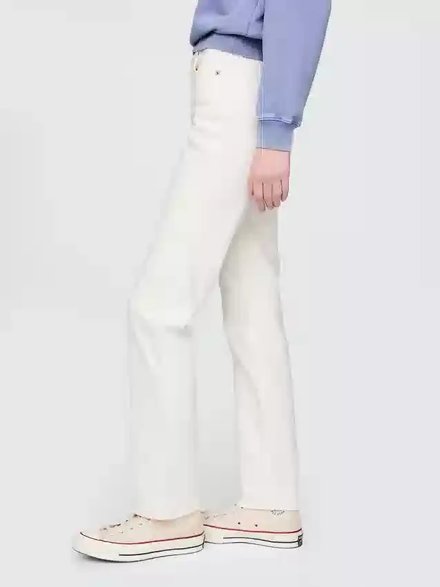 High-Rise-Jeans im 90er-Jahre-Stil mit schmalem, geradem Schnitt
