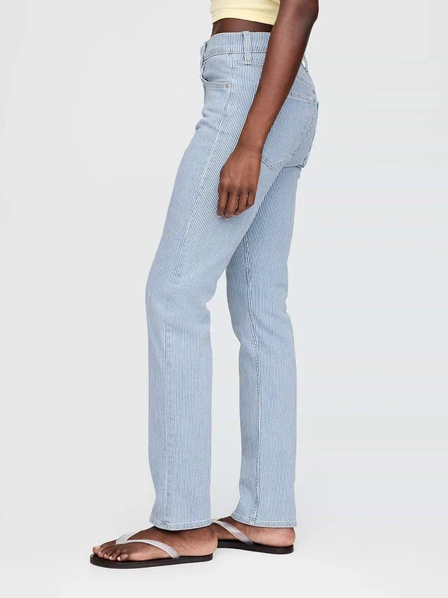 High-Rise-Jeans im 90er-Jahre-Stil mit schmalem, geradem Schnitt