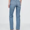 High-Rise-Jeans im 90er-Jahre-Stil mit schmalem, geradem Schnitt