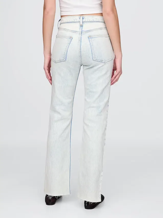 High-Rise-Jeans im 90er-Jahre-Stil mit schmalem, geradem Schnitt