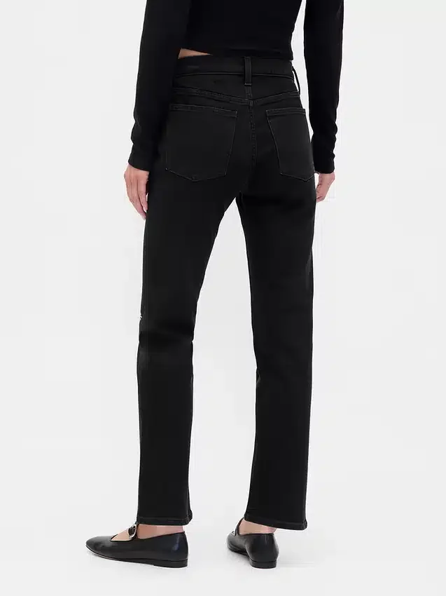 High-Rise-Jeans im 90er-Jahre-Stil mit schmalem, geradem Schnitt