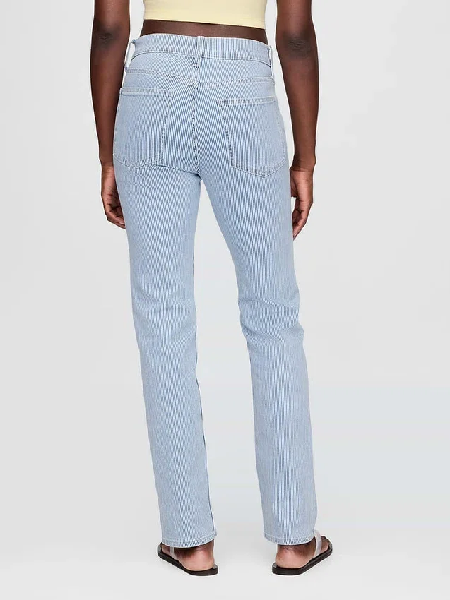 High-Rise-Jeans im 90er-Jahre-Stil mit schmalem, geradem Schnitt