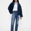 High-Rise-Jeans im 90er-Jahre-Stil mit schmalem, geradem Schnitt