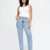 High-Rise-Jeans im 90er-Jahre-Stil mit schmalem, geradem Schnitt