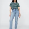 High-Rise-Jeans im 90er-Jahre-Stil mit schmalem, geradem Schnitt