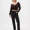 High-Rise-Jeans im 90er-Jahre-Stil mit schmalem, geradem Schnitt