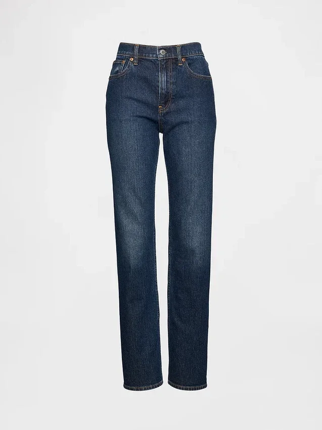 High-Rise-Jeans im 90er-Jahre-Stil mit schmalem, geradem Schnitt