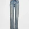 High-Rise-Jeans im 90er-Jahre-Stil mit schmalem, geradem Schnitt