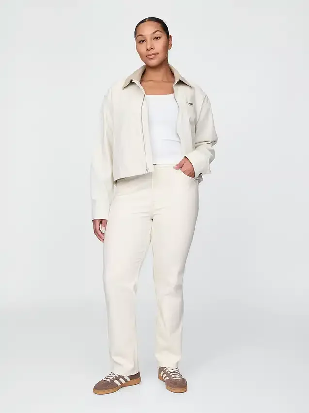 High-Rise-Jeans im 90er-Jahre-Stil mit schmalem, geradem Schnitt