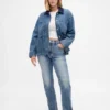 High-Rise-Jeans im 90er-Jahre-Stil mit schmalem, geradem Schnitt