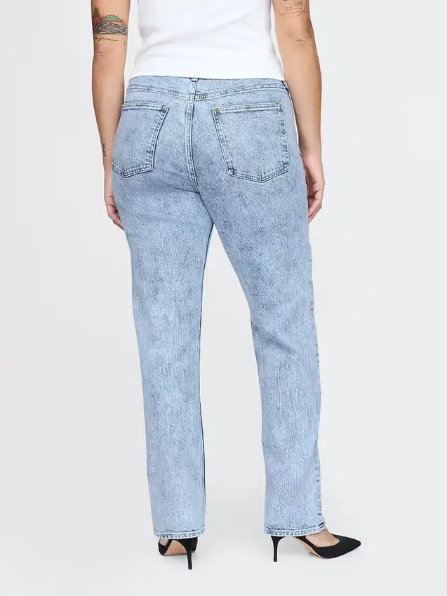 High-Rise-Jeans im 90er-Jahre-Stil mit schmalem, geradem Schnitt
