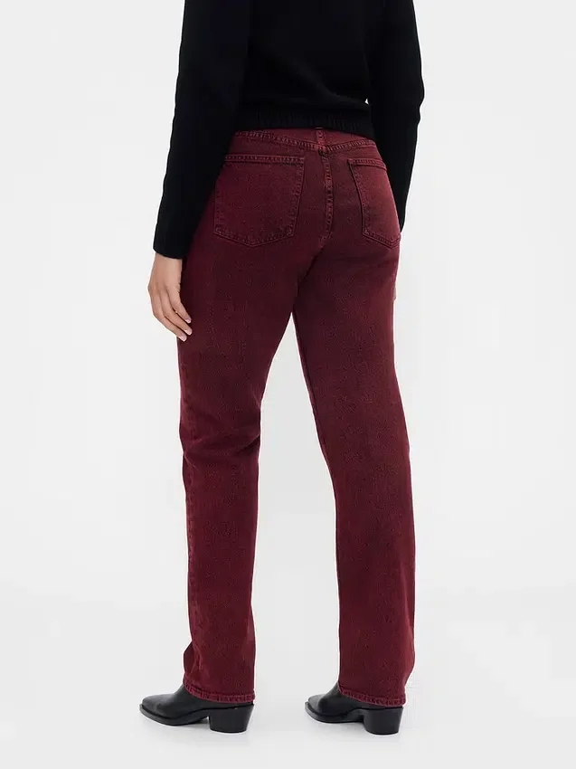 High-Rise-Jeans im 90er-Jahre-Stil mit schmalem, geradem Schnitt
