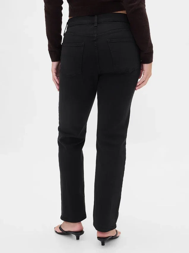 High-Rise-Jeans im 90er-Jahre-Stil mit schmalem, geradem Schnitt