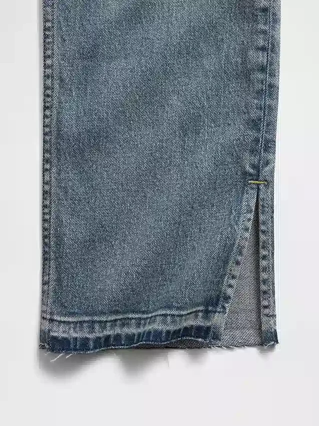 High-Rise-Jeans im 90er-Jahre-Stil mit schmalem, geradem Schnitt