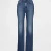 High-Rise-Jeans im 90er-Jahre-Stil mit schmalem, geradem Schnitt