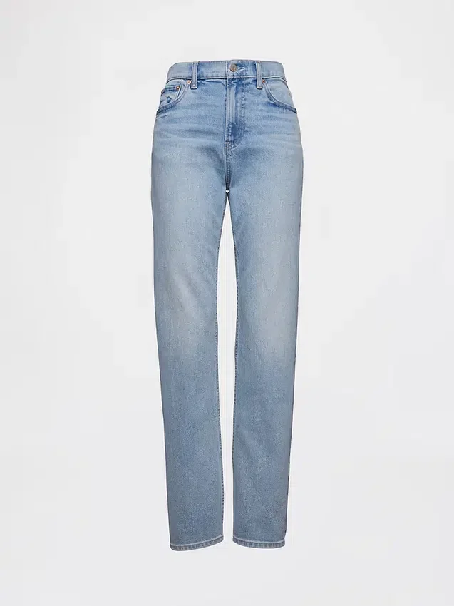 High-Rise-Jeans im 90er-Jahre-Stil mit schmalem, geradem Schnitt