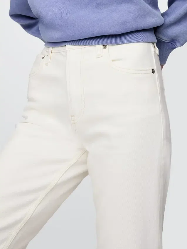 High-Rise-Jeans im 90er-Jahre-Stil mit schmalem, geradem Schnitt
