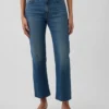 High-Rise-Jeans im 90er-Jahre-Stil, schmal geschnitten, gerade Beinschnitt, verkürzt