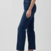 High-Rise-Jeans im 90er-Jahre-Stil, schmal geschnitten, gerade Beinschnitt, verkürzt