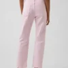High-Rise-Jeans im 90er-Jahre-Stil, schmal geschnitten, gerade Beinschnitt, verkürzt