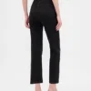 High-Rise-Jeans im 90er-Jahre-Stil, schmal geschnitten, gerade Beinschnitt, verkürzt