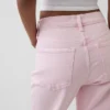 High-Rise-Jeans im 90er-Jahre-Stil, schmal geschnitten, gerade Beinschnitt, verkürzt