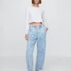 High-Rise-Jeans im Easy-Barrel-Schnitt