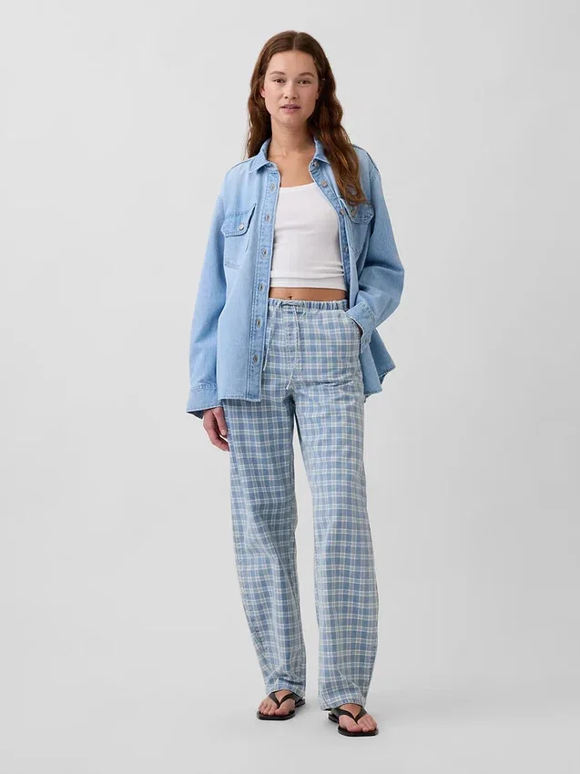 High-Rise-Jeans im Easy-Barrel-Schnitt