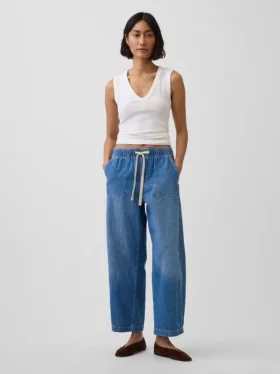 High-Rise-Jeans im Easy-Barrel-Schnitt