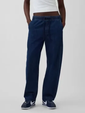 High-Rise-Jeans im Easy-Barrel-Schnitt
