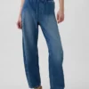 High-Rise-Jeans im Easy-Barrel-Schnitt