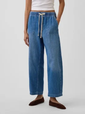 High-Rise-Jeans im Easy-Barrel-Schnitt