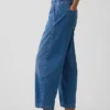 High-Rise-Jeans im Easy-Barrel-Schnitt