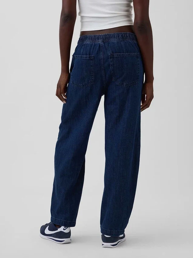 High-Rise-Jeans im Easy-Barrel-Schnitt