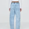 High-Rise-Jeans im Easy-Barrel-Schnitt