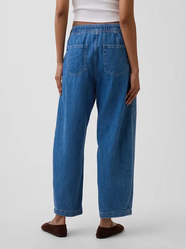 High-Rise-Jeans im Easy-Barrel-Schnitt