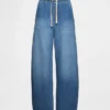 High-Rise-Jeans im Easy-Barrel-Schnitt