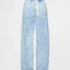 High-Rise-Jeans im Easy-Barrel-Schnitt