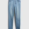 High-Rise-True-Skinny-Jeans mit geheimen, glättenden Taschen