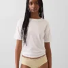 Hipster aus Bio-Stretch-Baumwolle mit Spitzenbesatz