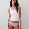 Hipster aus Bio-Stretch-Baumwolle mit Spitzenbesatz