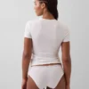 Hipster aus Bio-Stretch-Baumwolle mit Spitzenbesatz
