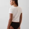 Hipster aus Bio-Stretch-Baumwolle mit Spitzenbesatz