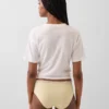 Hipster aus Bio-Stretch-Baumwolle mit Spitzenbesatz